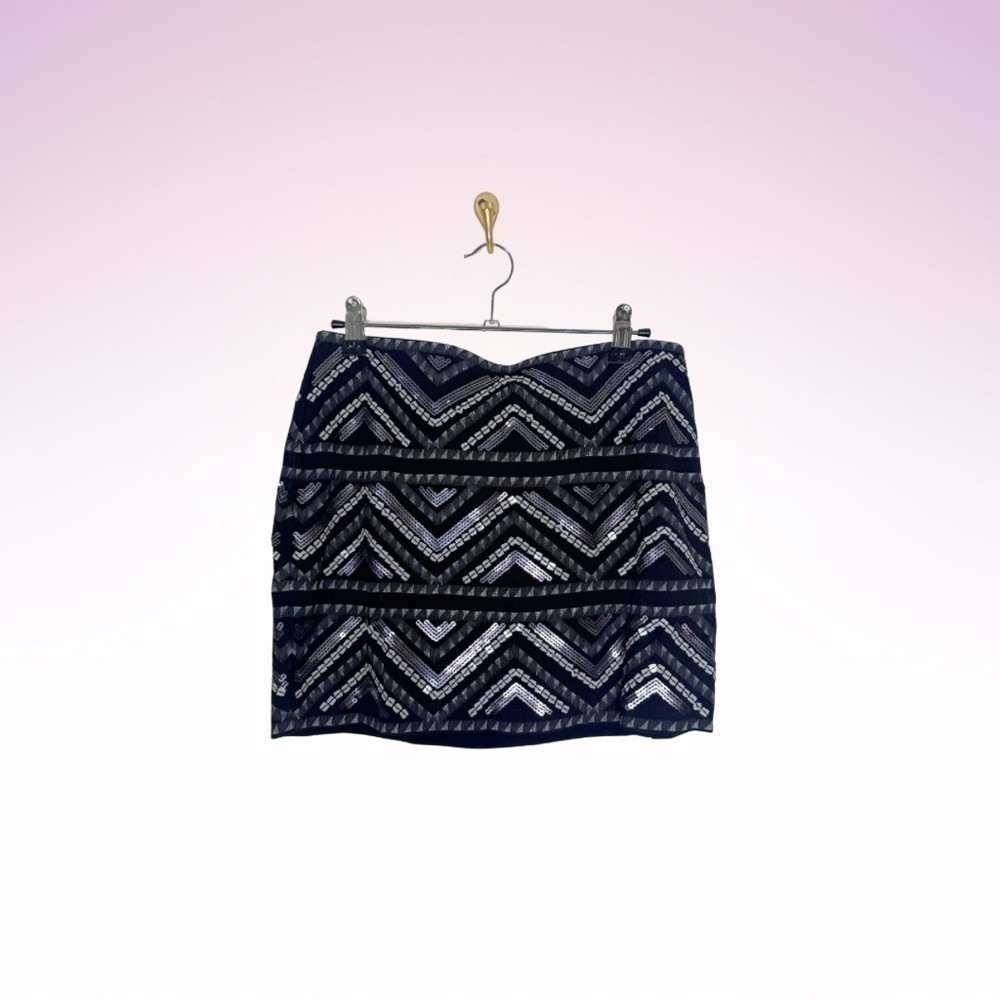 Nwt EXPRESS Black Sequin Mini Skirt (Sz S)